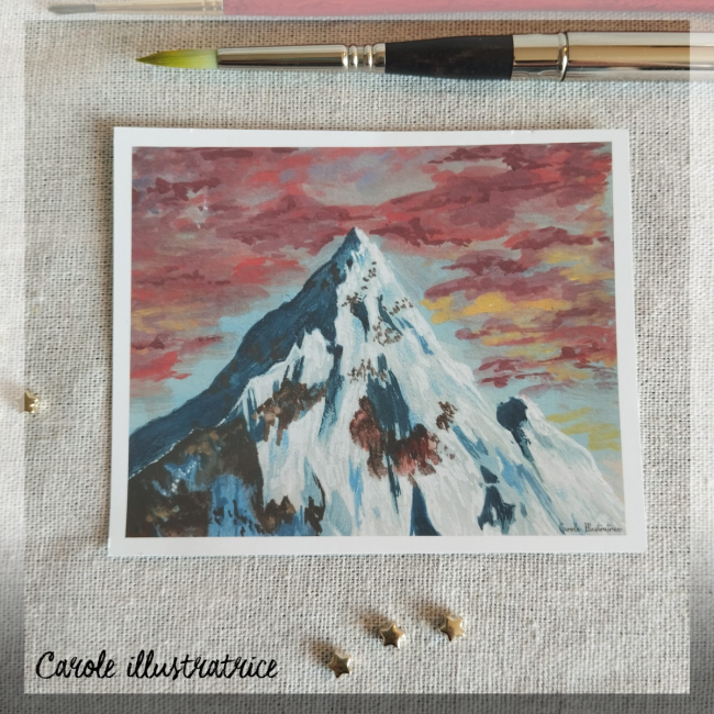 Impression-Au sommet de la montagne