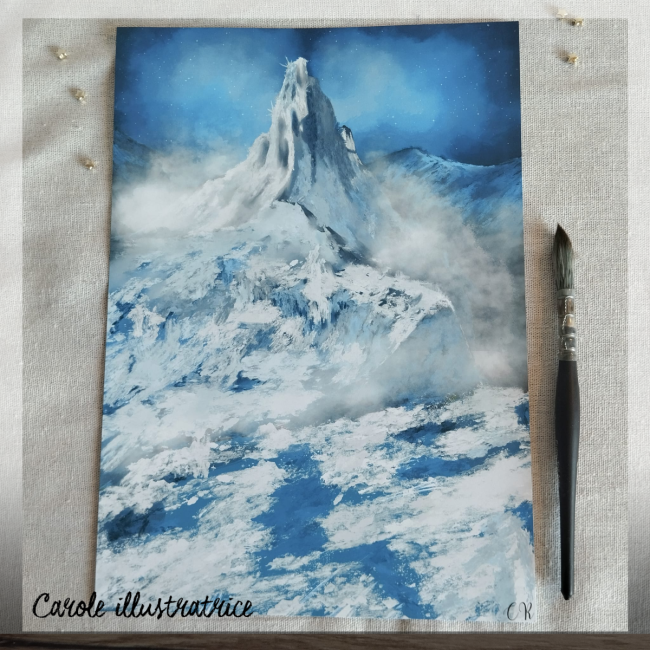 Impression-Montagne Glaciale