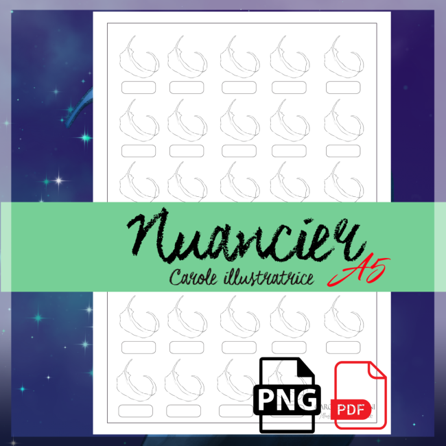 Nuanciers à imprimer-A5