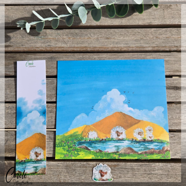 Carte postale - Lac de montagne 